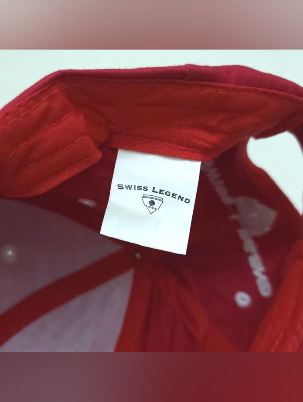 Swiss Legend Hat Red Trucker Baseball Embroidered  - New - Picture 6 of 6
